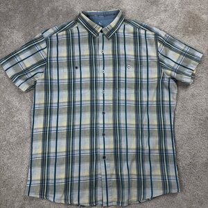 Kuhl Skoropi Button Up Gorpcore Plaid Hiker Tartan Grandpacore Size XL